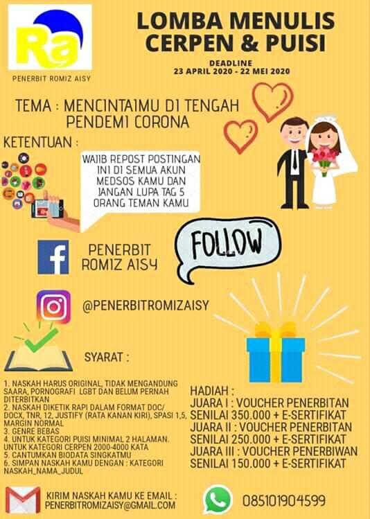 Lomba Menulis Cerpen Dan Puisi 2020 Lomba Menulis Cerpen 2021 Lomba Menulis Cerpen Dan Puisi 2020 Lomba Menulis Cerpen 2021