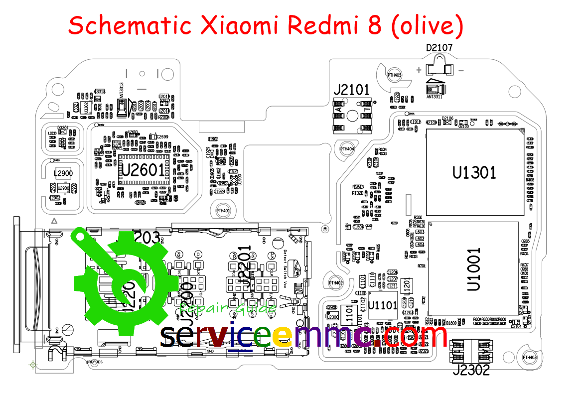 Схема платы redmi note 8 pro