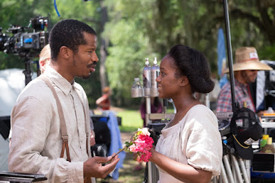 Movie still featuring Nate Parker and Aja Naomi King from The Birth of a Nation