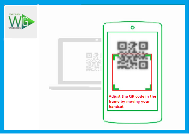 Whatsapp QR Code scaning screen http://www.wikigreen.in/2019/12/how-to-run-whatsapp-on-computer.html