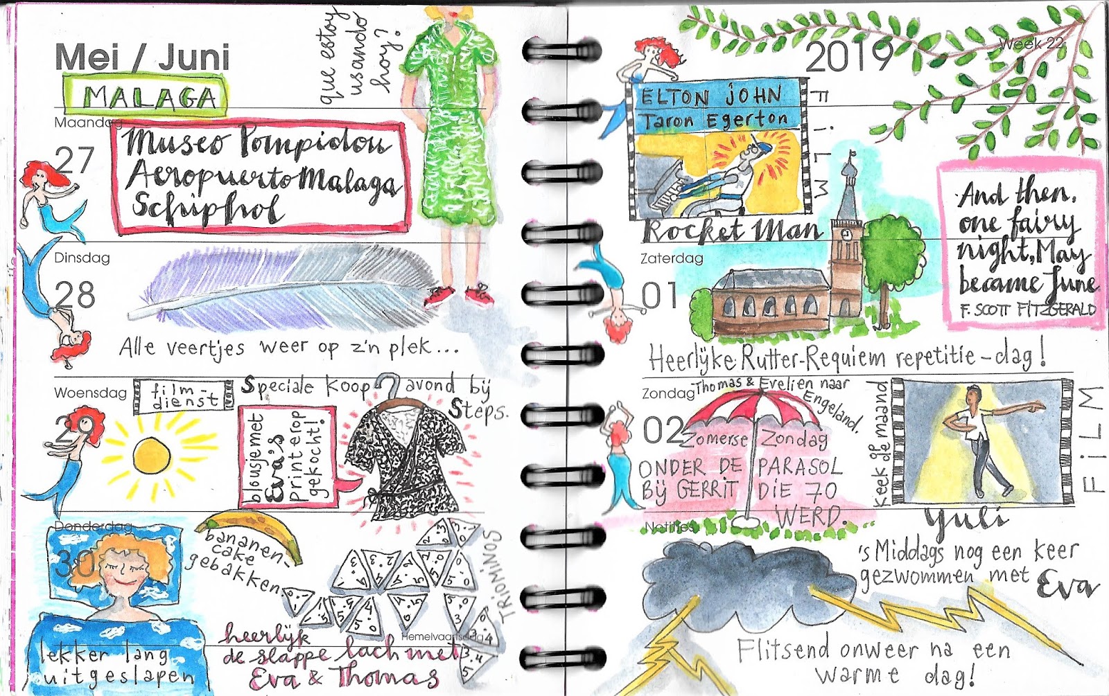 Karin Schrama: daily drawing diary week # 20 - 21 - 22