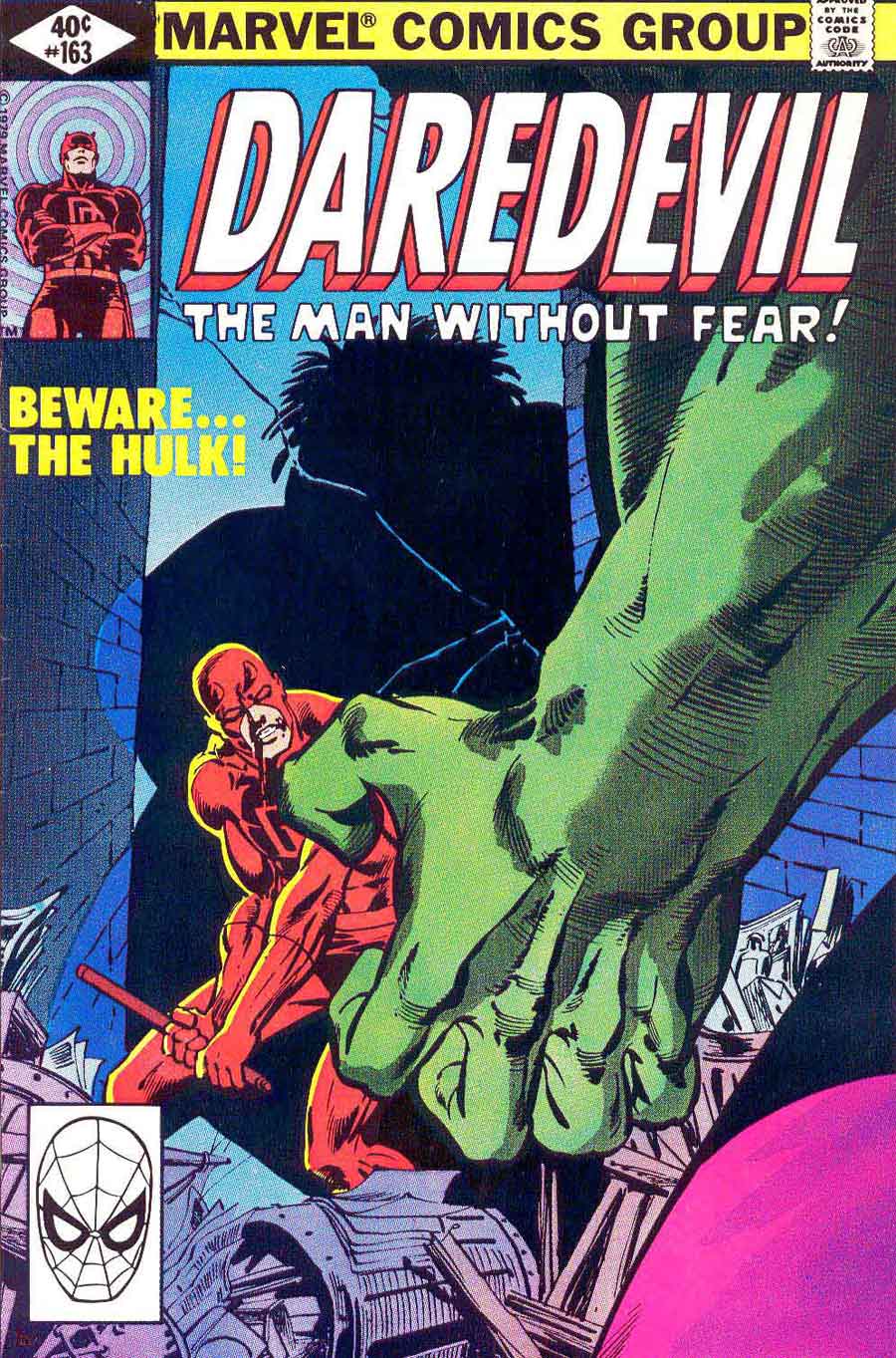 Daredevil v1 #162 marvel comic book cover art by Frank Miller