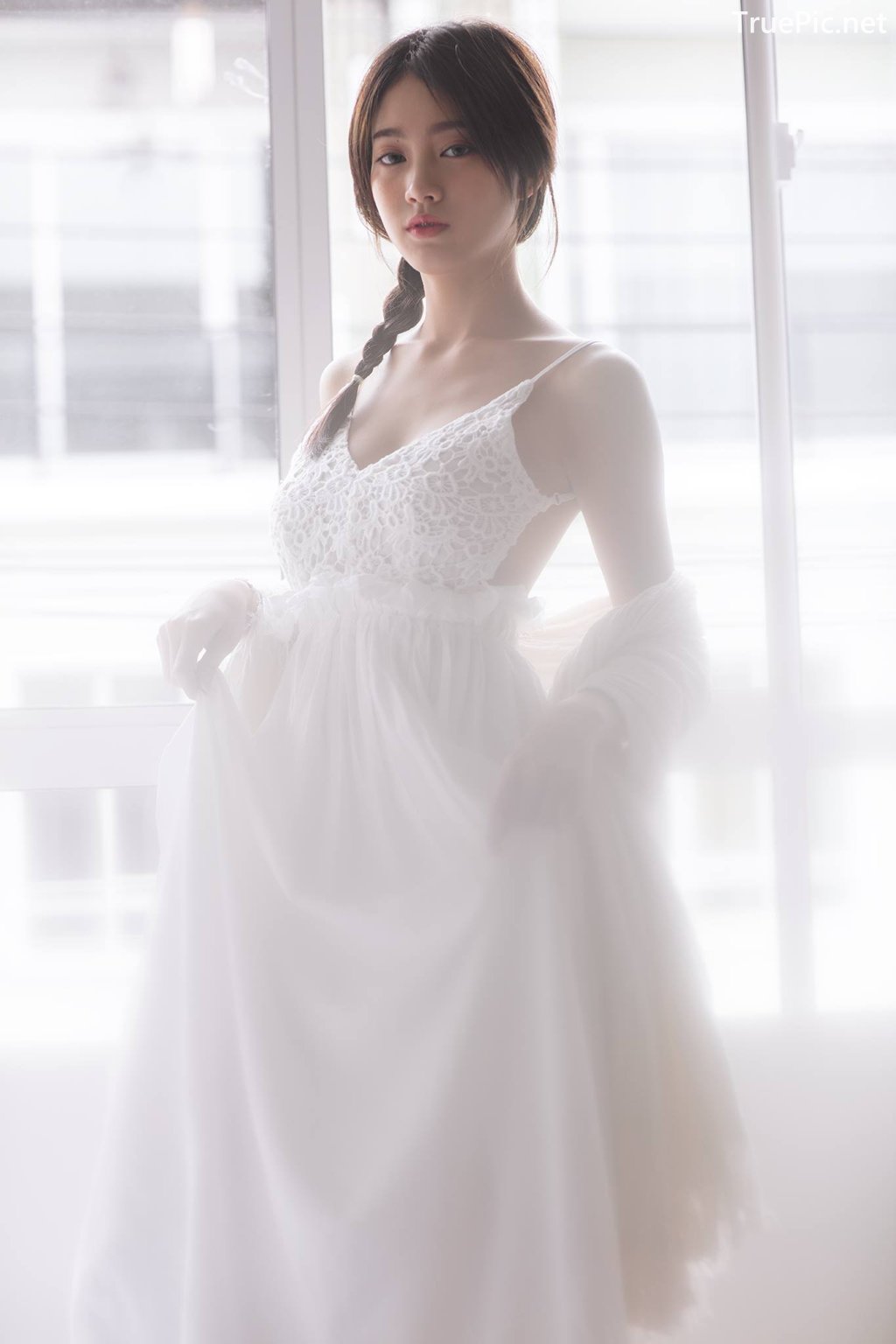 Image Thailand Model - Pimploy Chitranapawong - Beautiful In White - TruePic.net - Picture-11
