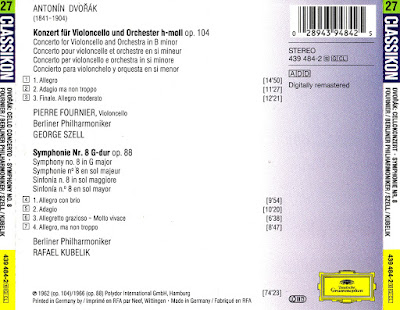 Dvorak Pierre Fournier Berlin Philharmonic George Szell Cello Concerto Dvorak Pierre Fournier Berlin Philharmonic George Szell Cello Concerto