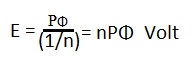 DC motor emf equation