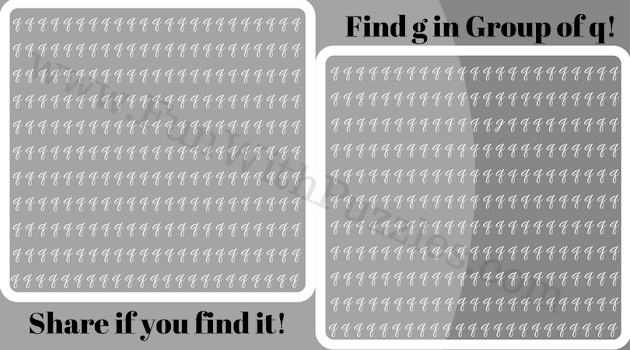 Finding g in Group of q, Picture Puzzle