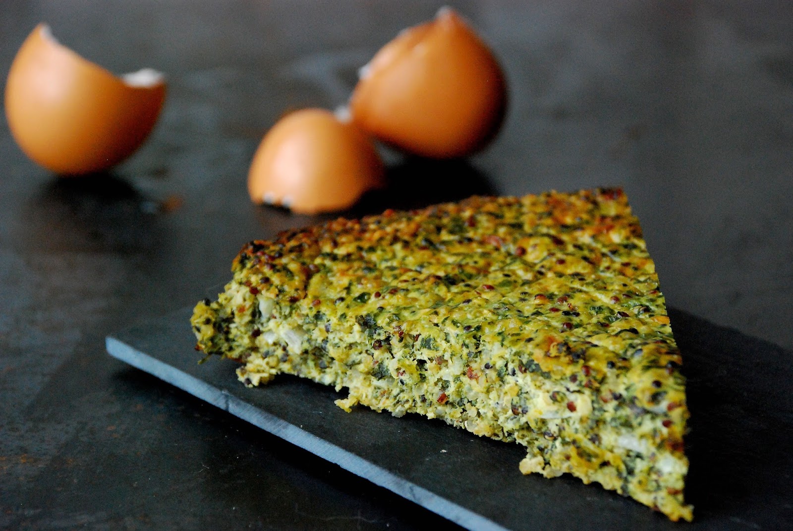 . quinoa quiche met spinazie en ricotta
