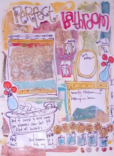 Art by Erin Leigh: Art Journaling: The Perfect Bathroom