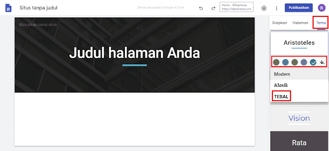 Cara membuat website gratis di google dengan sites.google.com-3 Cara membuat website gratis di google dengan sites.google.com-3