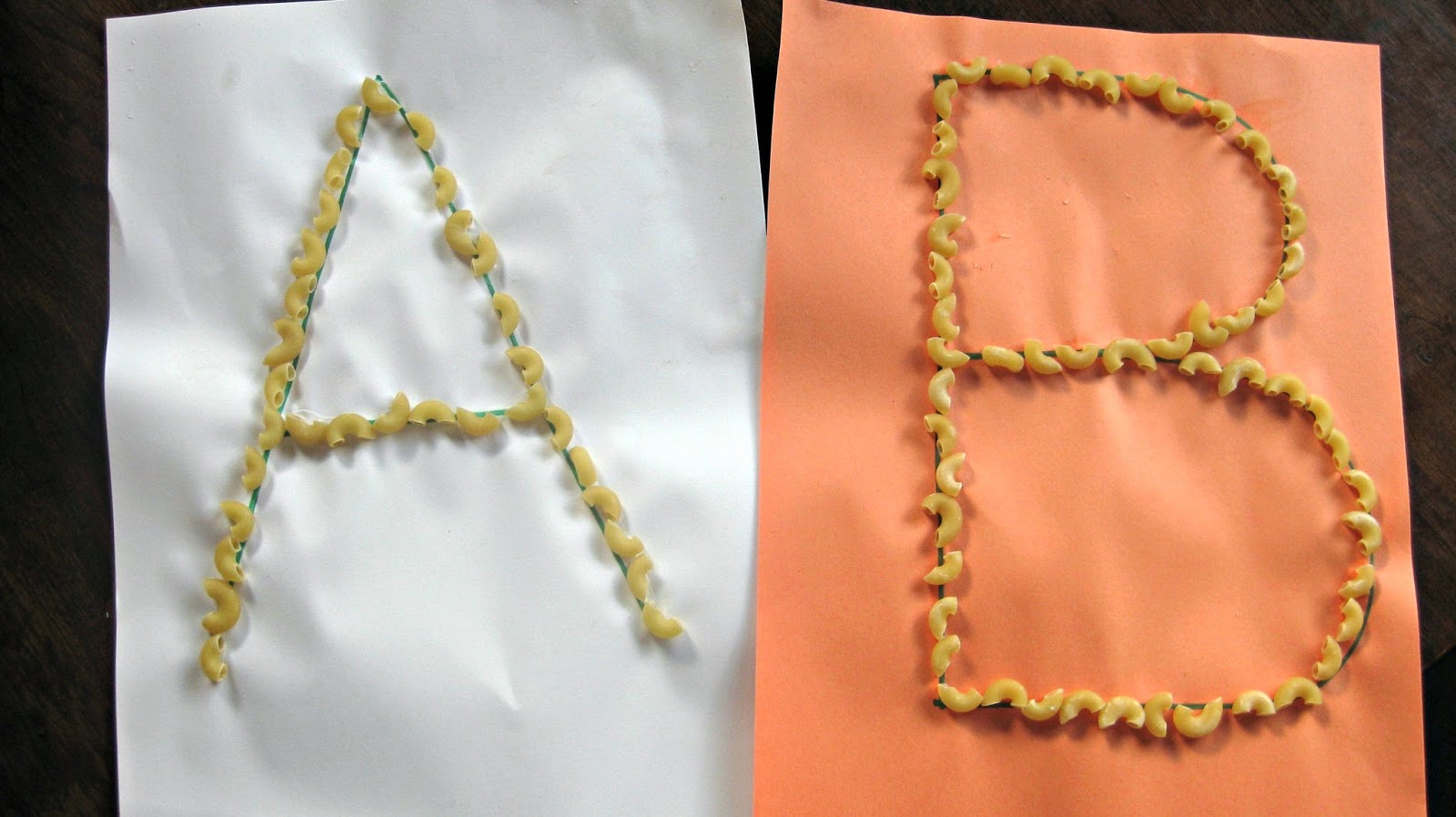 Classic Letter Writing Activities: Salt Writing and Macaroni Letters