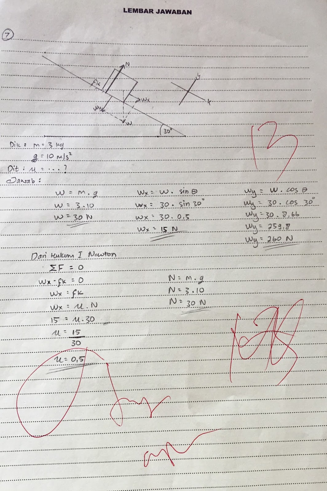contoh soal ulangan harian fisika dan pembahasannya untuk