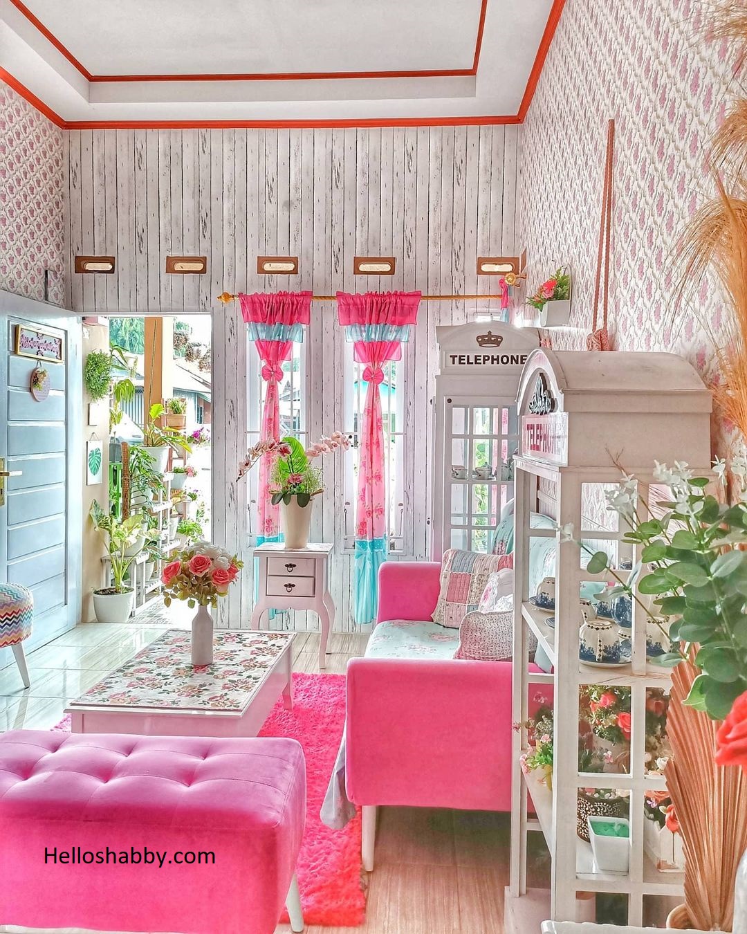 6 Ruang Tamu Rumah Type 36 Warna Pink Paling Cantik Mana Favoritmu