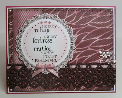 Our Daily Bread designs "Weave Background", "Bookmark Verses", "Serve the Lord", Designer Angie Crockett