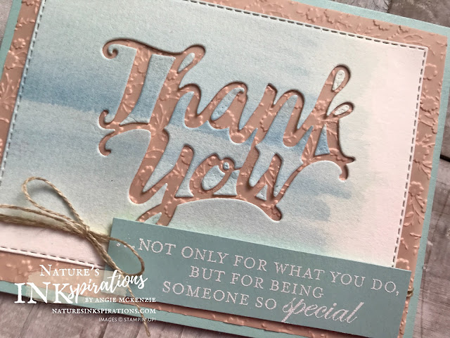 By Angie McKenzie for Kylie's International Blog Highlights - please VOTE for me; Click READ or VISIT to go to my blog for details! Featuring the Thank You Die, Ornate Layers Dies, Stitched Rectangle Dies with Good Morning Magnolia Stamp Set; #stampinup #handmadecards #naturesinkspirations #thankyoucards #thankyoudie #ornatelayersdies #stitchedrectangledies #linenthread #bakerstwine #watercoloring #cardtechniques #makingotherssmileonecreationatatime 