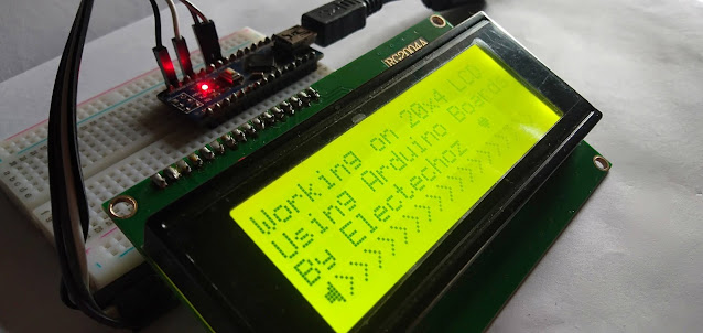 Display with 20x4 LCD using Arduino || 20x4 LCD Tutorial