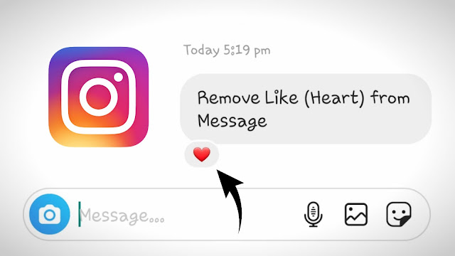 Remove like from Instagram message