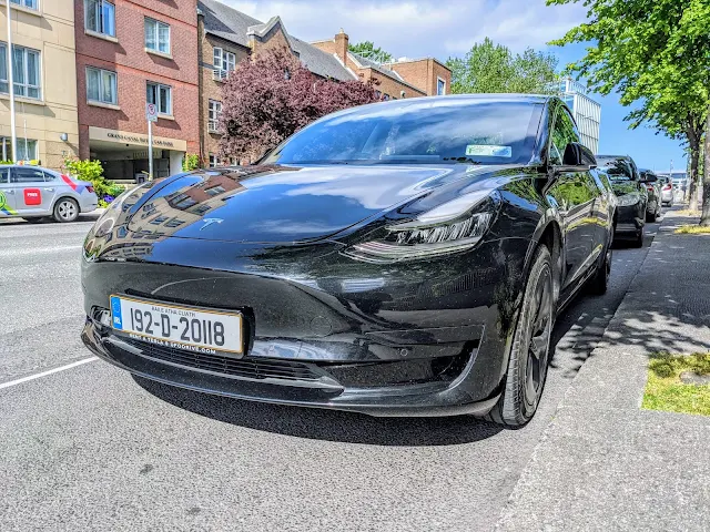 Tesla hired from UFO Drive for an Ireland road trip