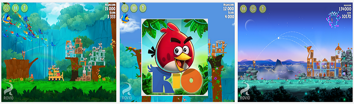 لعبة الطيور الغاضبة للاندرويد 3 إصدارات مختلفة للتحميل مجاناً Angry Birds Rio apk