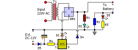 Low Cost Phone Battery Charger - Electronic Circuit