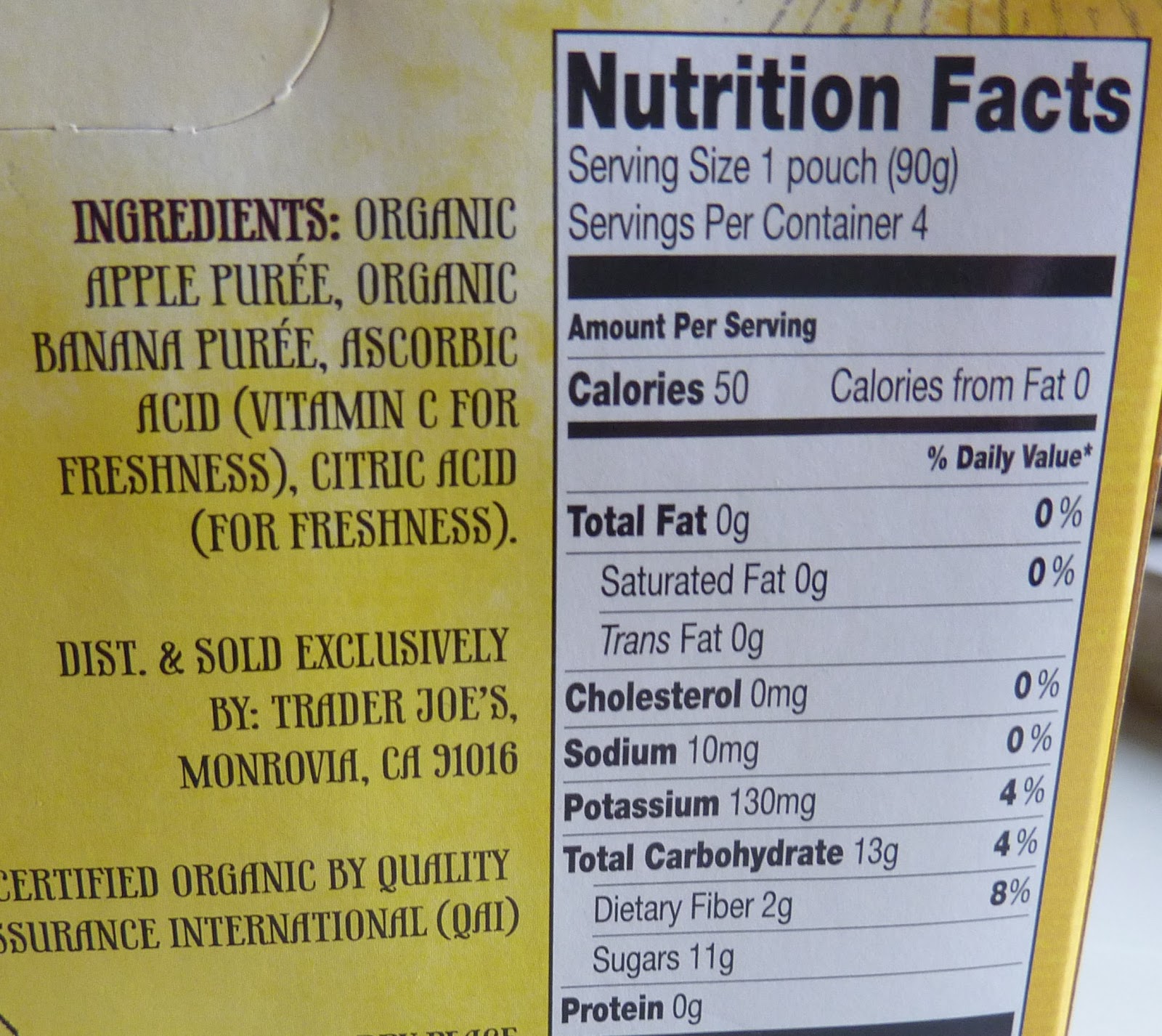 What's Good at Trader Joe's? Trader Joe's Organic Apple Banana Fruit