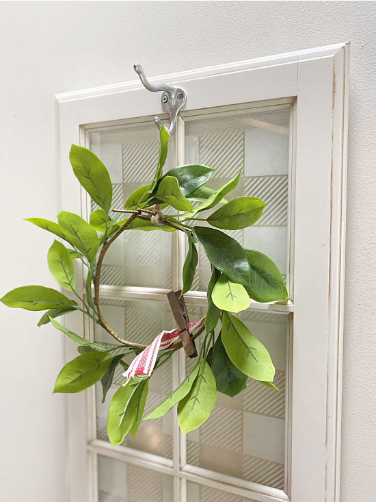 Stenciled Window Decor