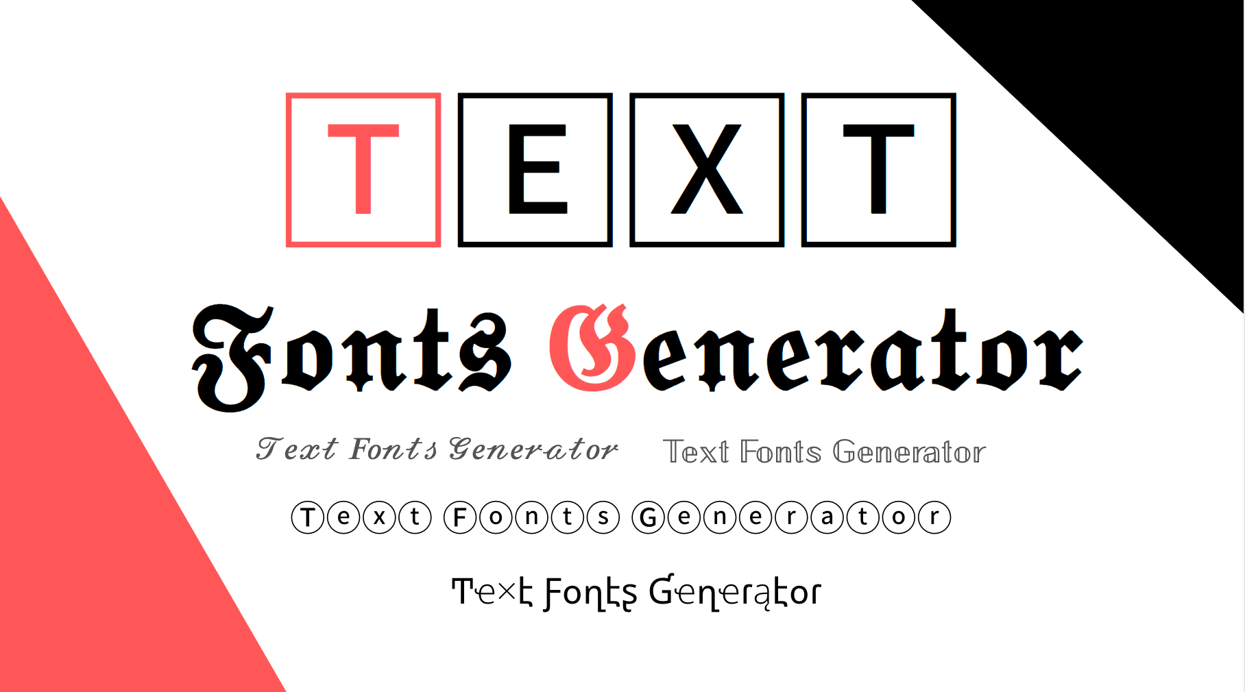 free fonts online generator