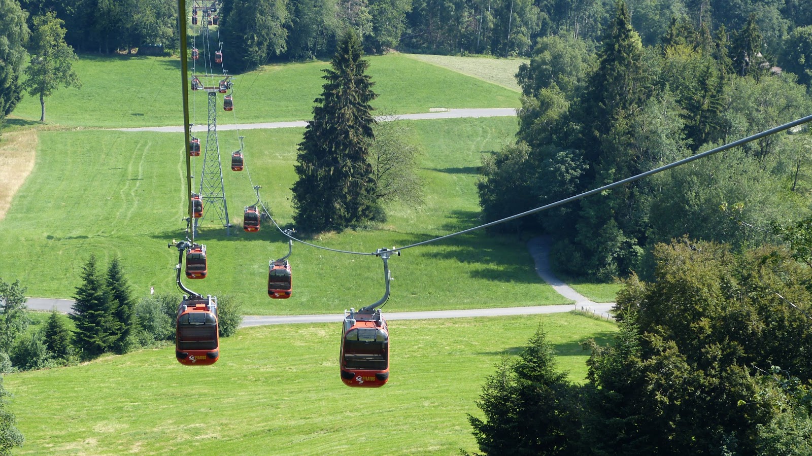 Hiking in Switzerland Gabrielle and Urs Cable Cars on Mount Pilatus