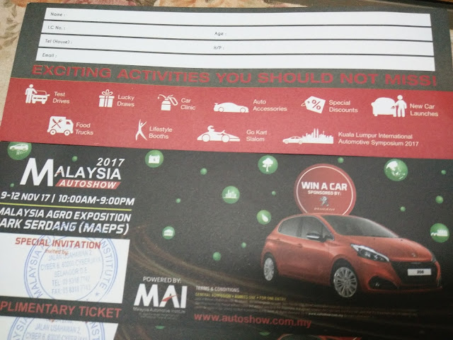 Tiket ke Malaysia Autoshow 2017