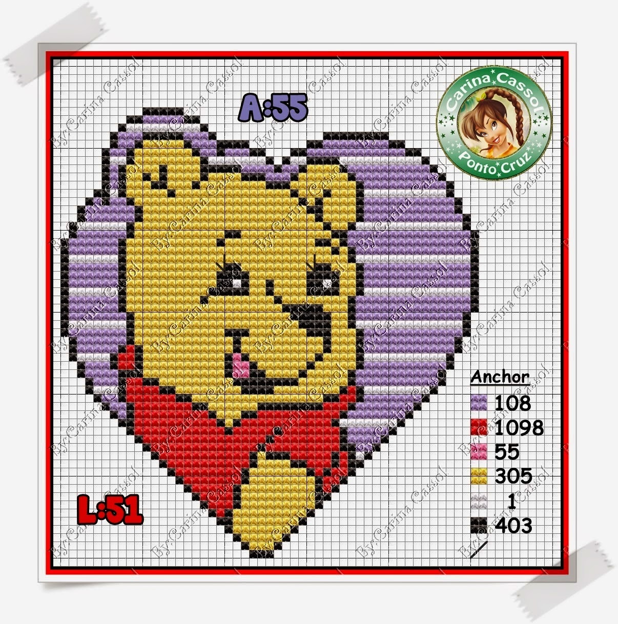 ENCANTOS EM PONTO CRUZ: Ursinho Pooh