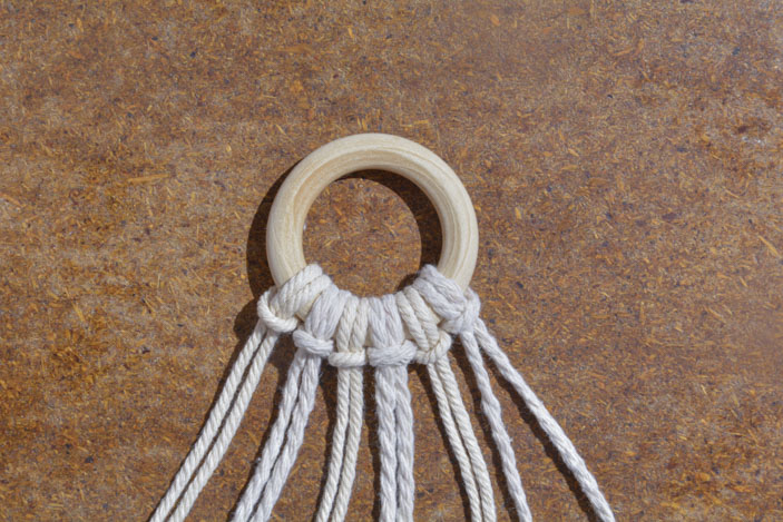 Macramé yoga mat strap