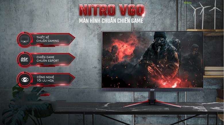 Màn hình máy tính Gaming Acer 165Hz Nitro VG270S 27 inch Full HD