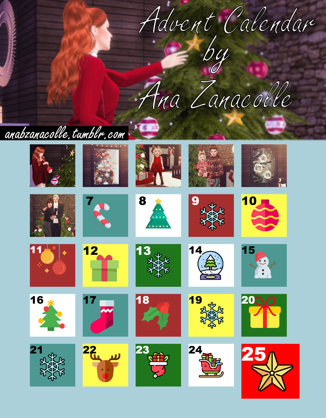 Advent Calendar Gift.6 Couple Posepack Miss Moon