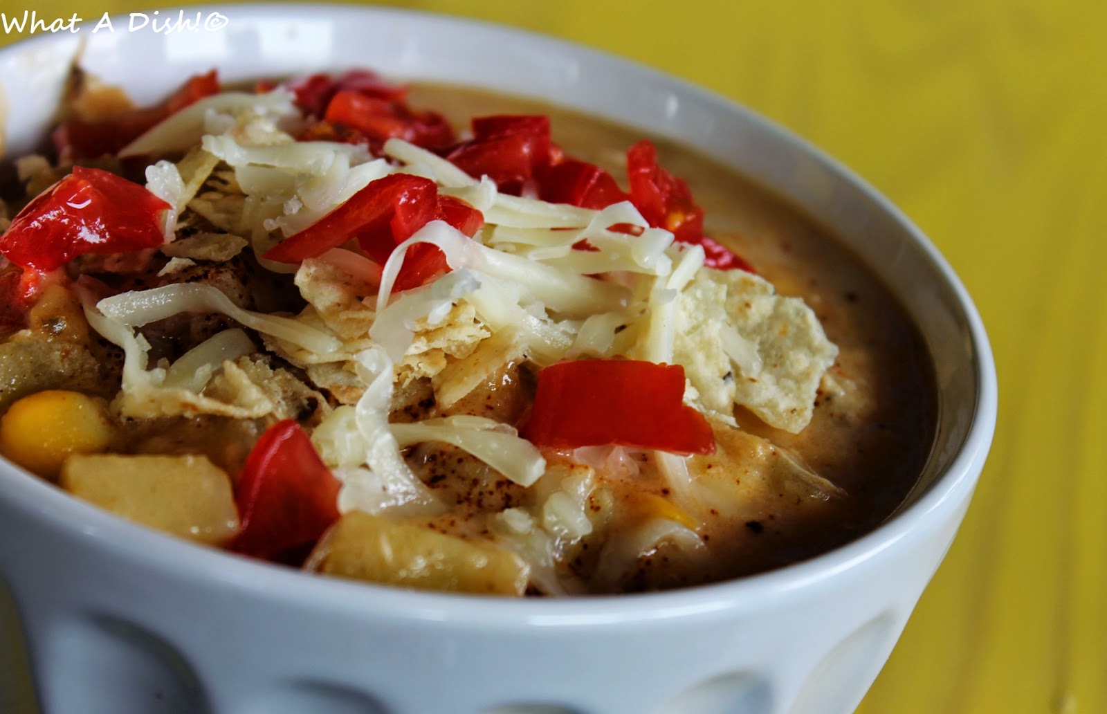 What A Dish! Chipotle, Chicken & Corn Chowder