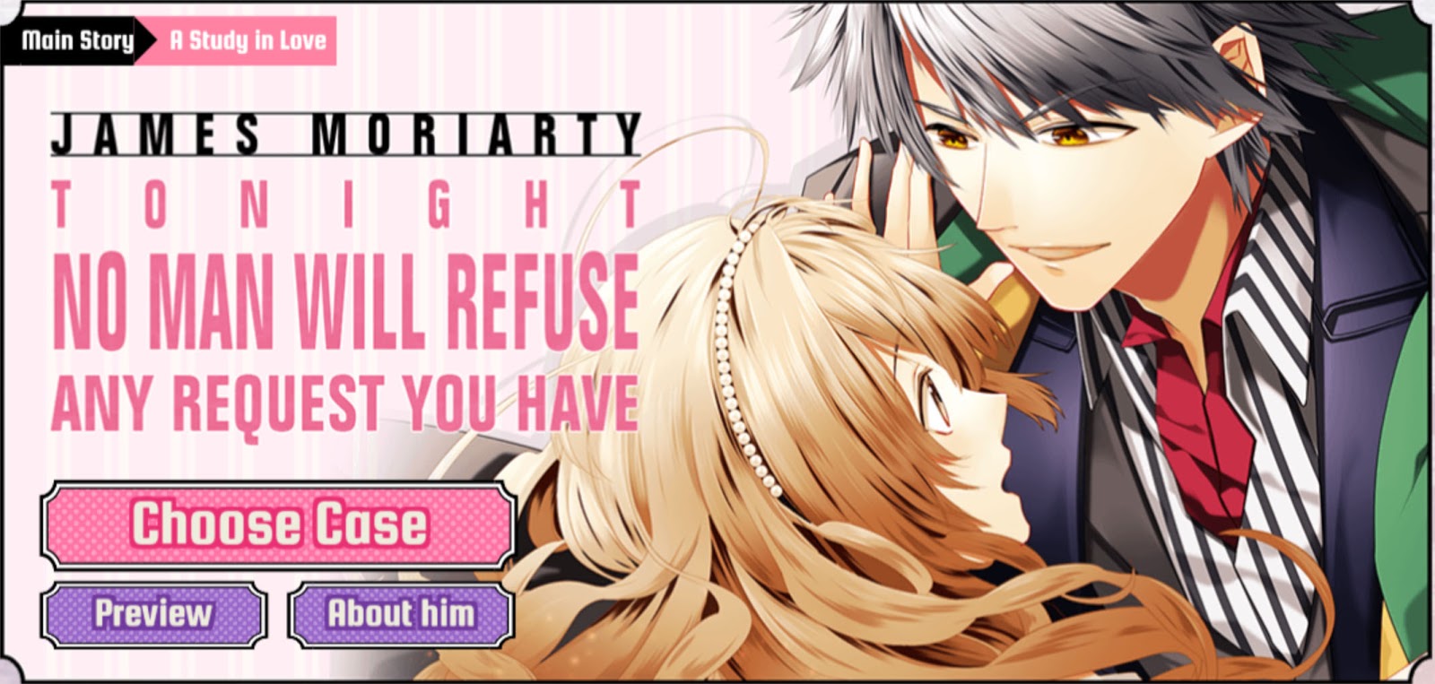 [Walkthrough+CG] Shall We Date? Guard Me, Sherlock! James Moriarty