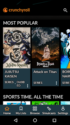 تطبيق Crunchyroll لمشاهدة أفلام ومسلسلات الانمي نسخة احترافية