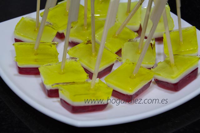 Gelatinas de colores