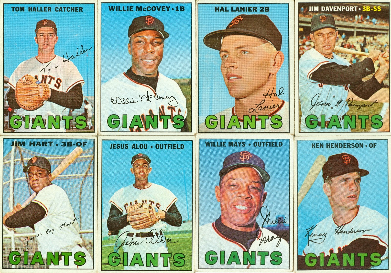 1967 Topps Baseball It's Opening Day! NL starters