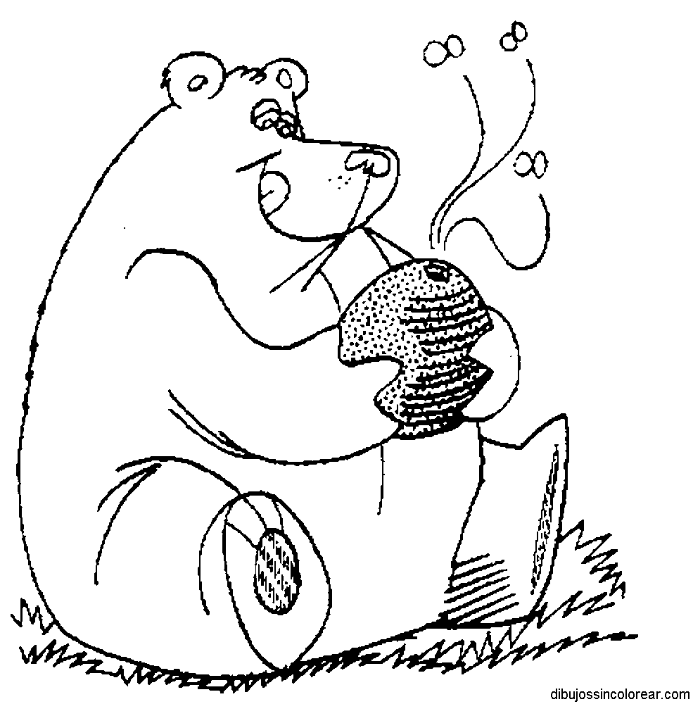 Dibujos Sin Colorear: Dibujos de Osos para Colorear