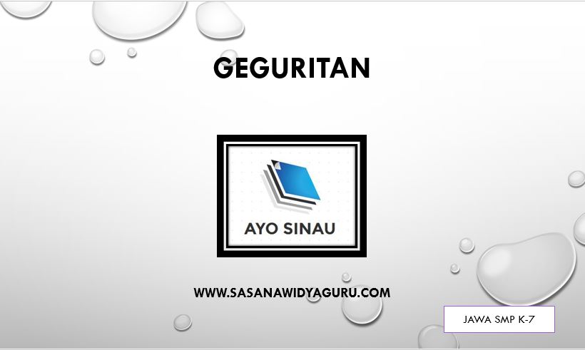 MATERI BAHASA JAWA KELAS 7 GEGURITAN SASANA WIDYA GURU