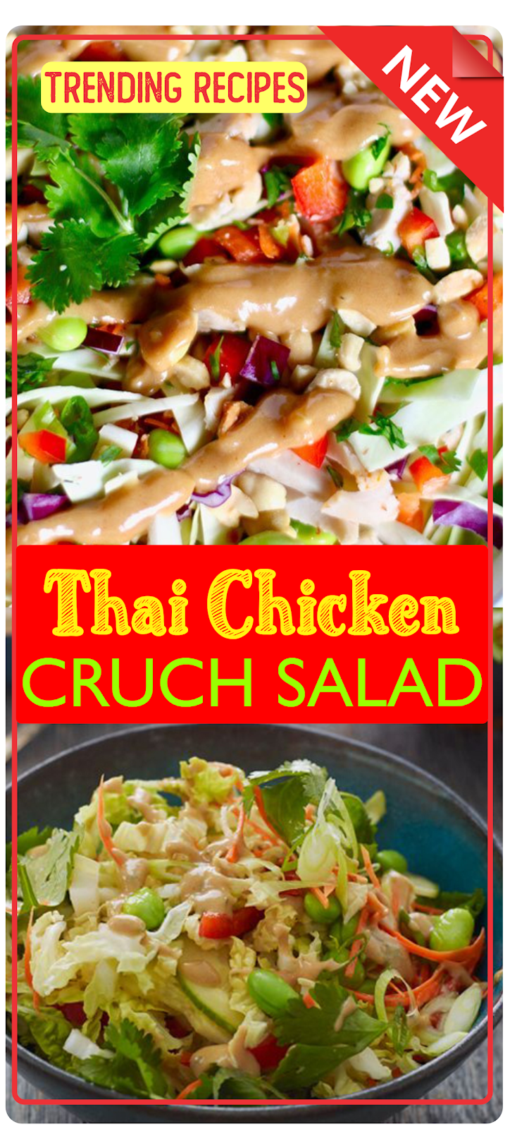 Thai Chicken Crunch Salad (CPK Copycat recipe) | Show You Recipes