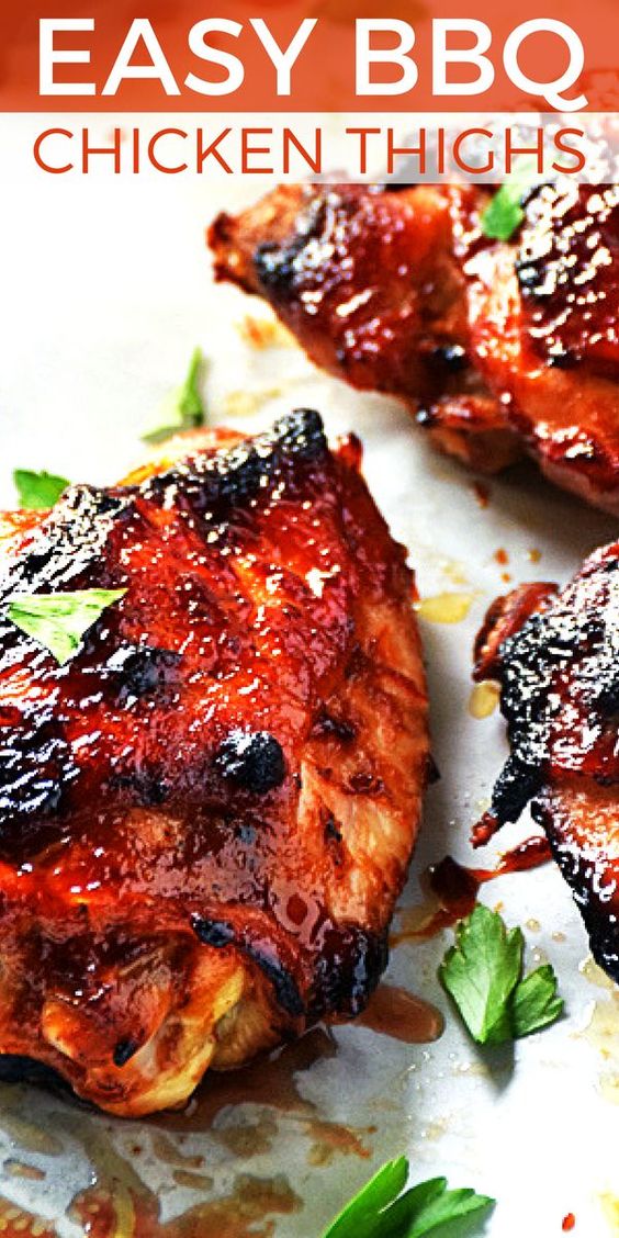 Baked BBQ Chicken Thighs