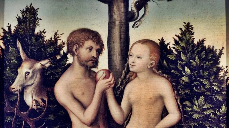 ilustração Adão e Eva