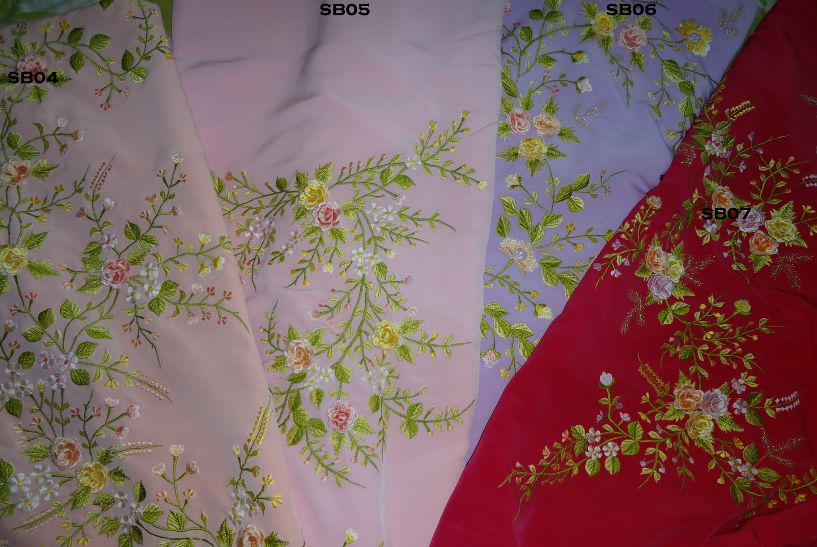 Yuailiz Kain Sulam Bandung (Chiffon)