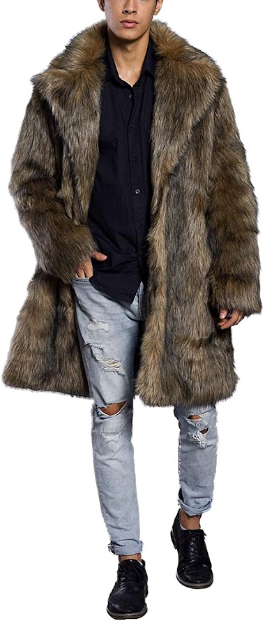 Faux Fur Coats Jackets For Men