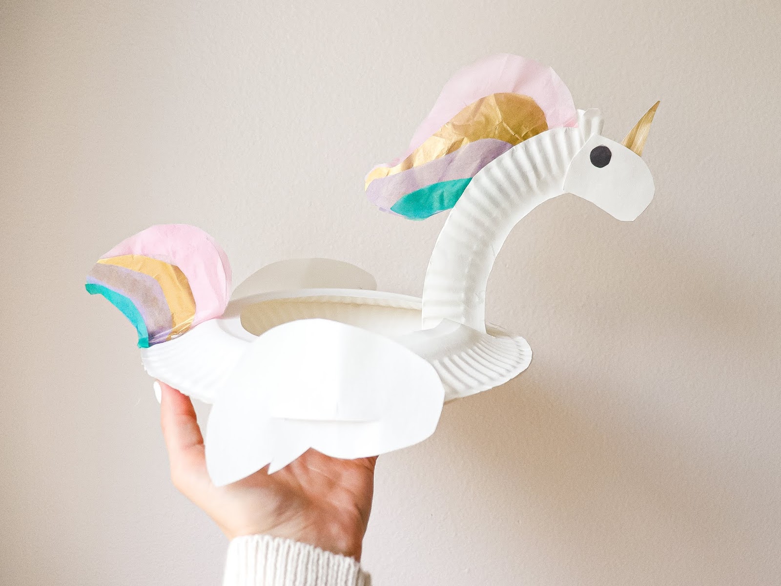 Paper Plate Unicorn - Made To Be A Momma