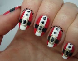 nail santa claus designs cute nails tutorial fun christmas nailed nz fashionsy credit