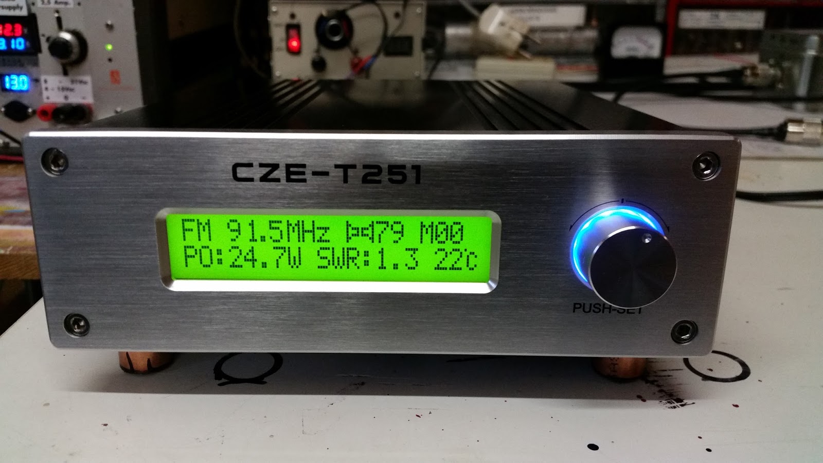FM exciter CZE-T251 25W FM Broadcast transmitter 
