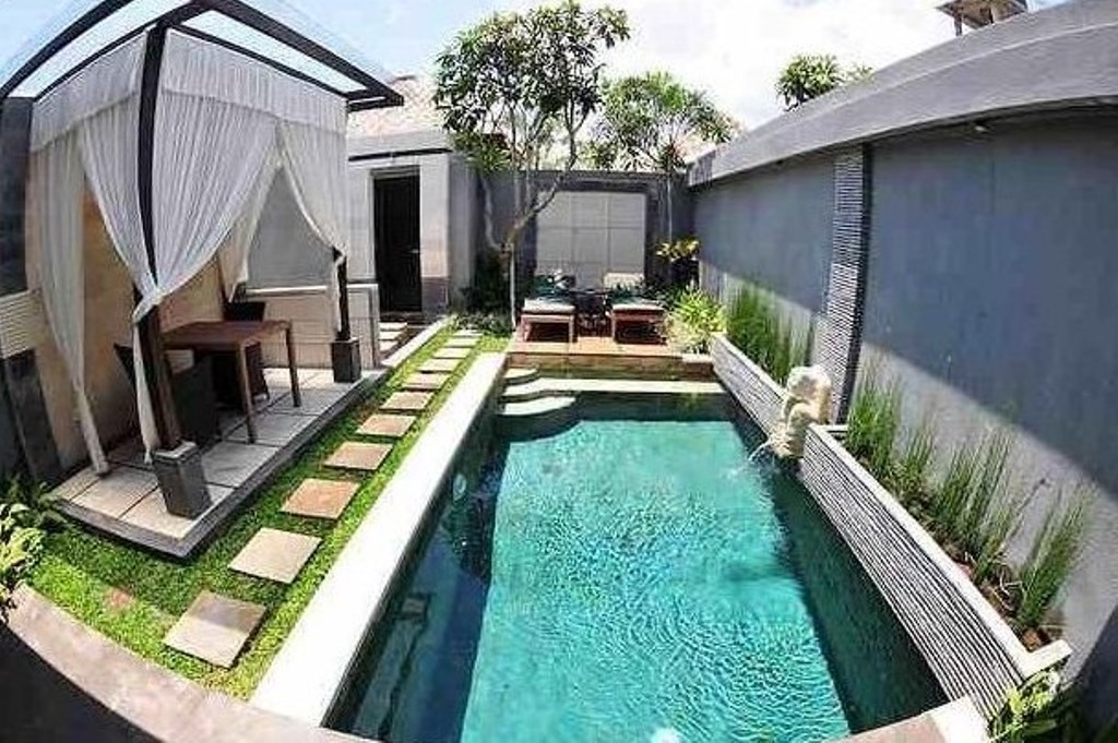 18 Inspirasi rumah minimalis dengan kolam renang