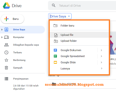 Cara Upload File PDF/Word/Excel/PPT di Google Drive