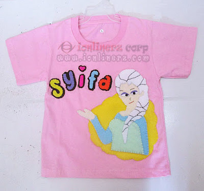 Kaos / Baju Flanel Anak Karakter Kartun Elsa Frozen Kaos / Baju Flanel Anak Karakter Kartun Elsa Frozen